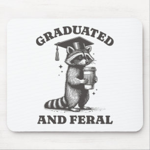 Graduated And Feral Raccoon Cl Of 2025 Vintage Rac Mouse Pad