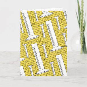 Graduated Cylinder Happy Graduation Blank Card