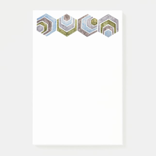 Graduated Hexagon Post-it Notes (Front)