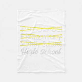 Graduated middle school jr high graduation funny fleece blanket