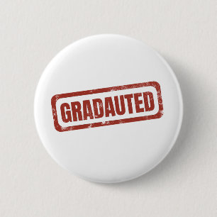Graduated Stamp Graduate 2 Inch Round Button