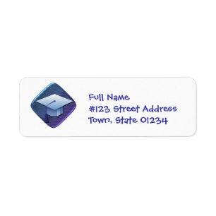 Graduates Cap Mailing Labels