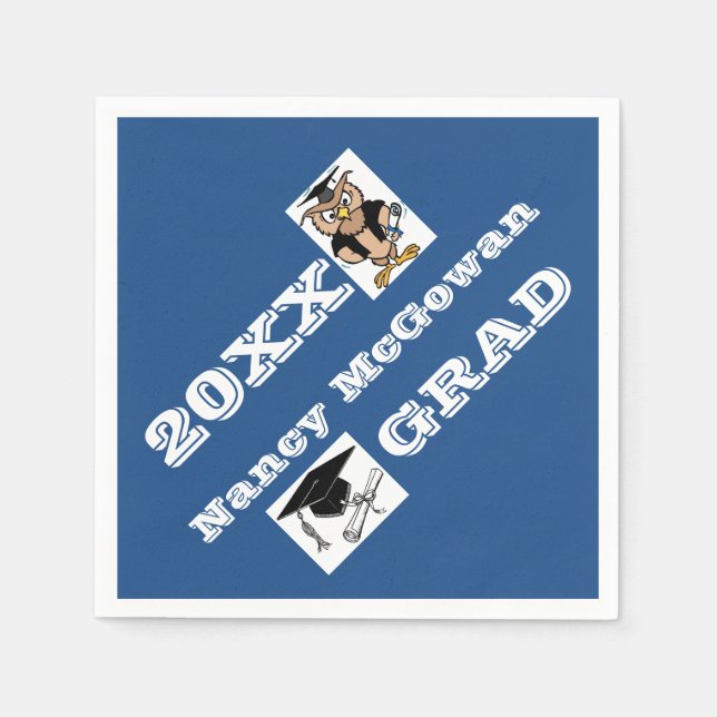 Graduates Personalized Name Napkins (Front)