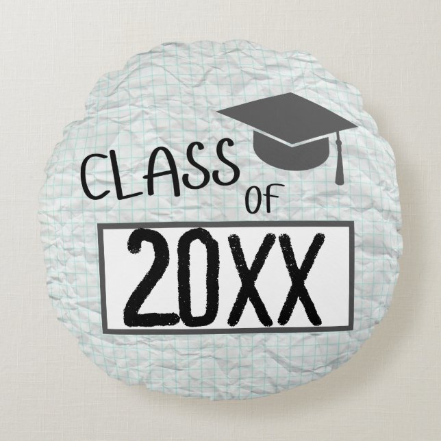 Graduating Class of 2025 Round Pillow (Front)
