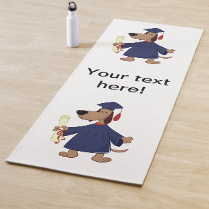 Graduating dog clipart yoga mat