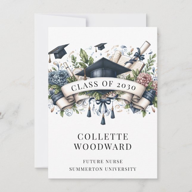 Graduating Nurse  Invitation (Front)