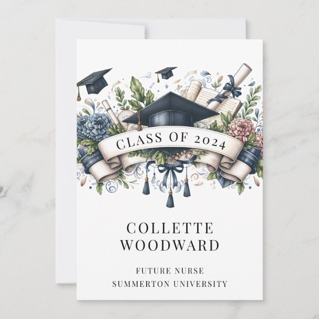 Graduating Nurse  Invitation (Front)