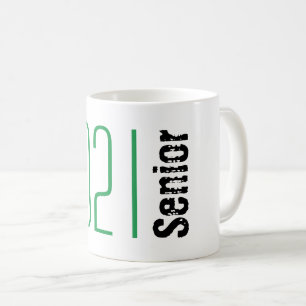 Graduating Senior Green Coffee Mug Class of 2021