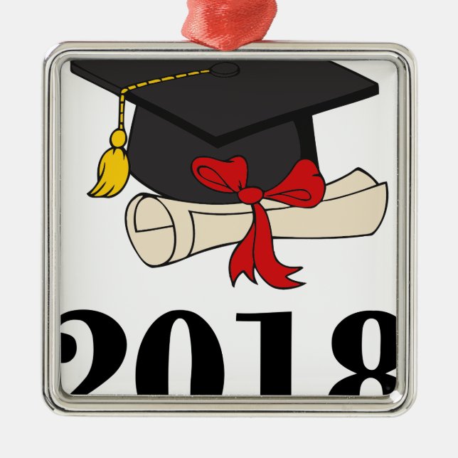 graduation17 metal ornament (Front)