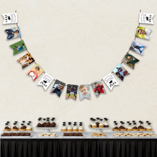 Graduation 12 Photos Class Year Name Bunting Flags