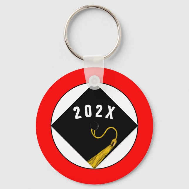 Graduation 2022 Senior Class Keepsake Gift Keychai Keychain (Front)