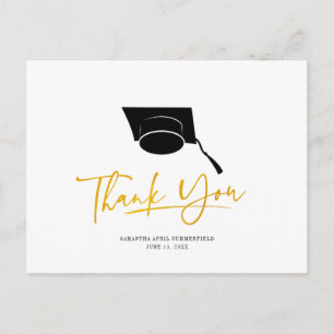 Graduation 2024 Cap Script Thank You Card