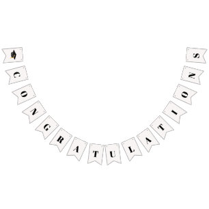 Graduation 2024 Congratulations Grad Cap Bunting Flags