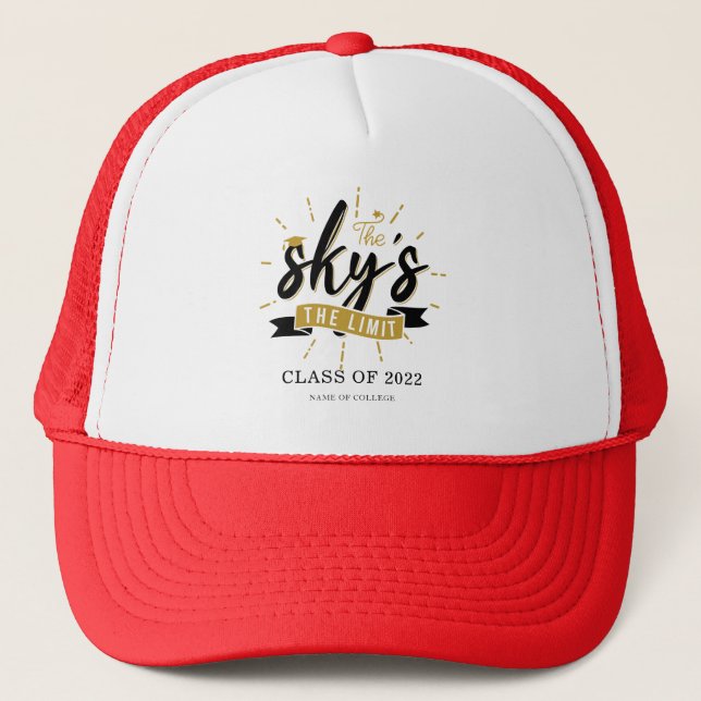 Graduation 2024 Grad Name Keepsake Trucker Hat (Front)