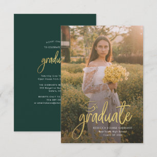 Graduation 2024 Grad Photo Open House Party Enclosure Card