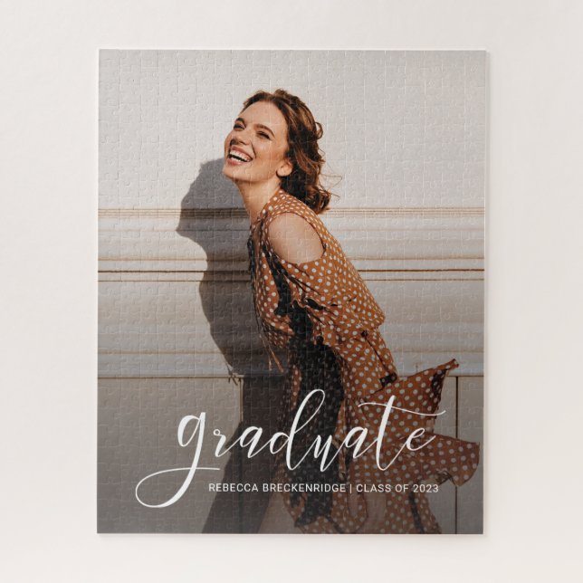 Graduation 2024 Grad Photo Senior Keepsake Jigsaw Puzzle (Vertical)