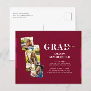 Graduation 2024 Grad Photos Party Invitation