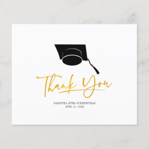 Graduation 2024 Minimalist Custom Thank You Card