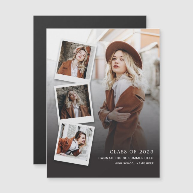 Graduation 2024 Multi Photo Grad Faire-part (Devant / Derrière)