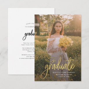 Graduation 2024 Open House Photo Party Enclosure Card