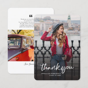 Graduation 2024 Photo Grad Party Thank You Card