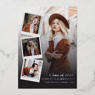 Graduation 2024 Photo Silver Foil Announcement