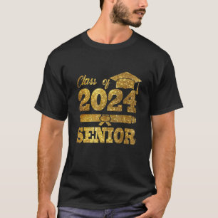 Graduation 2024  S Class Of 2024 Senior 24 School T-Shirt