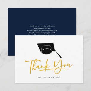 Graduation 2024 Script Grad Thank You Card