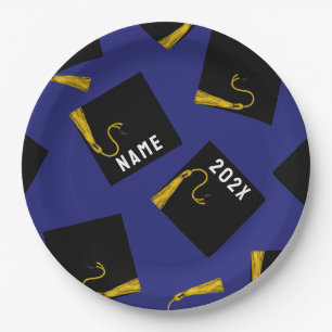 Graduation 2025 Blue Party Paper Plates