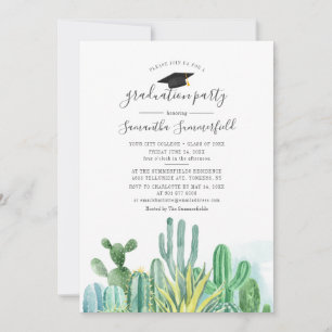 Graduation 2025 Cacti Grad Party Invitation