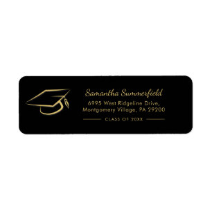 Graduation 2025 Cap Graduate Script Return Address