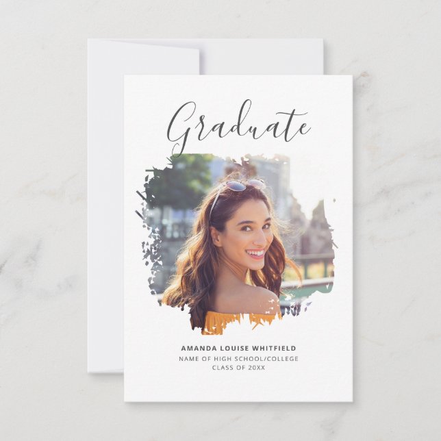 Graduation 2025 Chic Photo Party Invitation (Front)