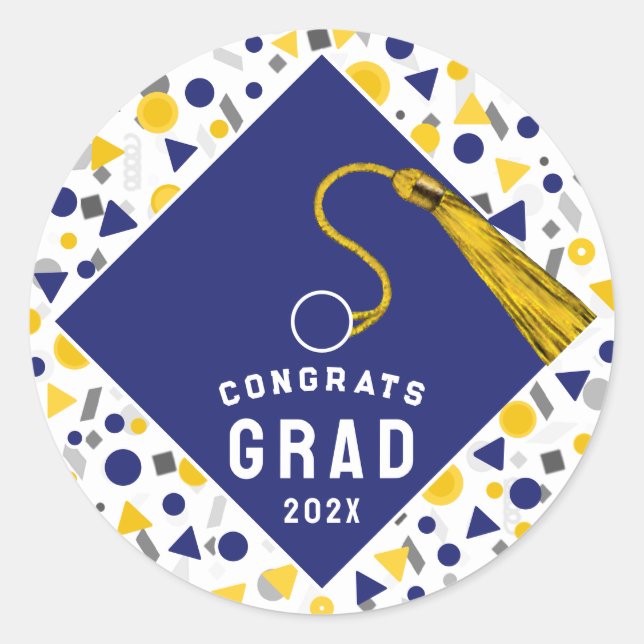 Graduation 2025 Classic Round Sticker (Front)