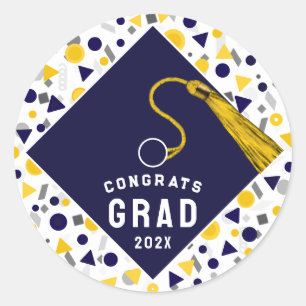 Graduation 2025 Congrats Classic Round Sticker