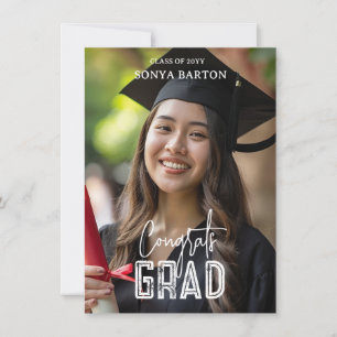 Graduation 2025 Custom Photograph Announcement