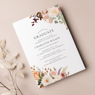 Graduation 2025 Floral Grad Party Invitation