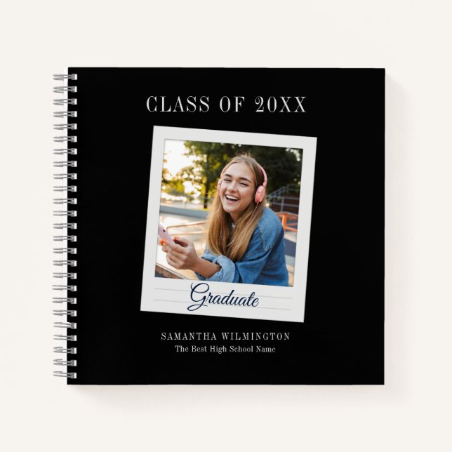 Graduation 2025 Grad Photo Script Guest  Notebook (Front)