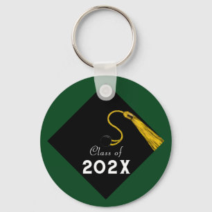Graduation 2025 Green Keepsake Keychain