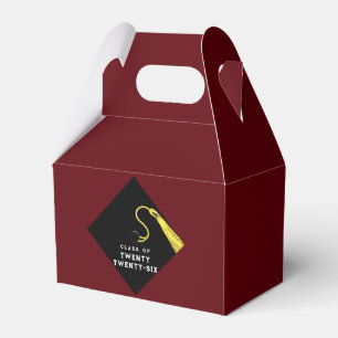 Graduation 2025 Maroon Favor Box