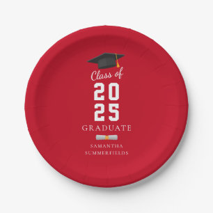 Graduation 2025 Minimal Grad Custom Paper Plate