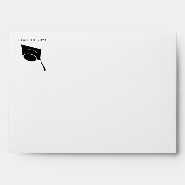 Graduation 2025 Minimalist Grad Return Address Envelope (Front)