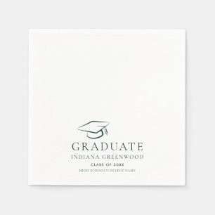 Graduation 2025 Minimalist Party Paper Napkin