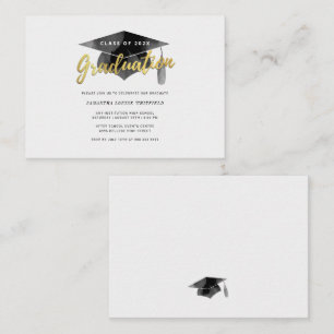 Graduation 2025 Minimalist Script Grad Party Card
