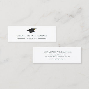 Graduation 2025 Modern Name Calling Mini Business Card