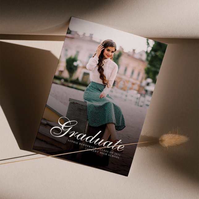 Graduation 2025 Modern Photo Grad Announcement (Creator Uploaded)