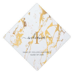 Graduation 2025 Monogram Graduate Graduation Cap Topper