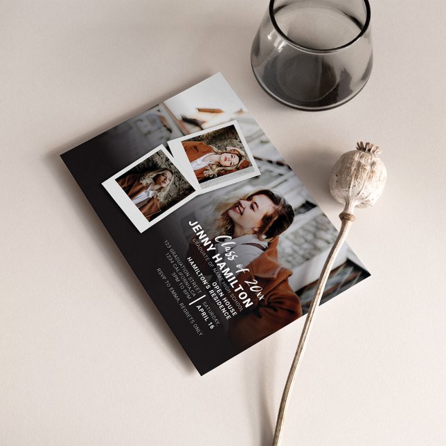 Graduation 2025 Open House Party Invitation Postcard (Creator Uploaded)