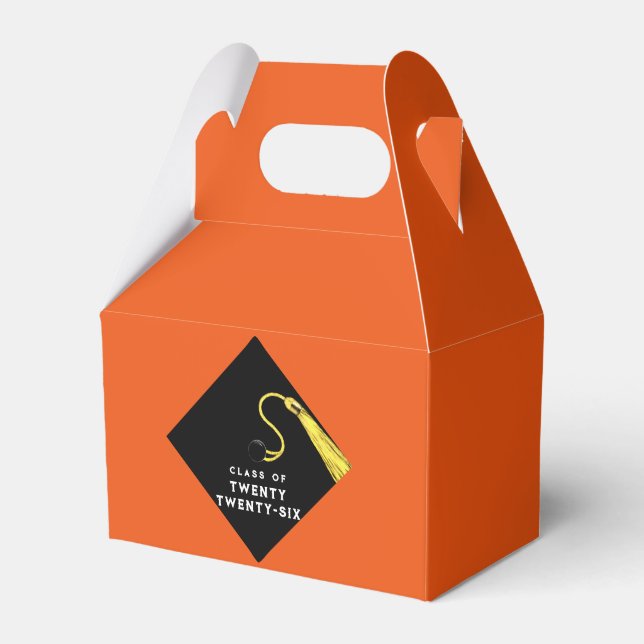 Graduation 2025 Orange Favor Box (Front Side)