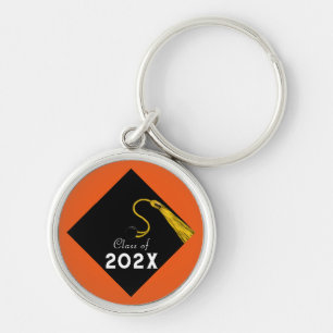 Graduation 2025 Orange Keepsake Keychain