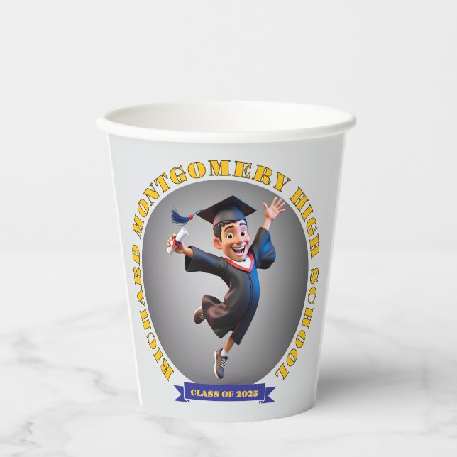 " GRADUATION 2025 " PAPER CUPS (Front)